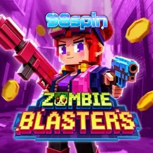 Tampilan visual retro arcade pada slot Zombie Blasters
