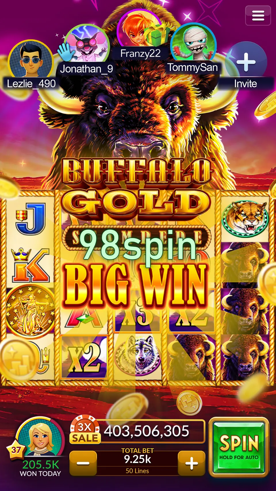 98spin Tangkapan Layar Resmi APK